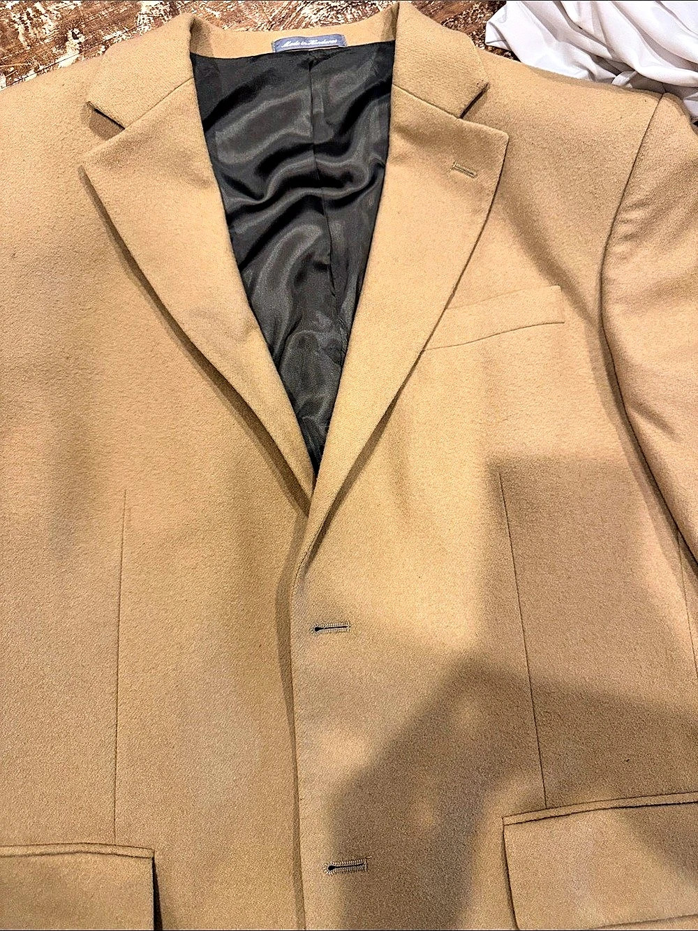 Camel Tailored Jacket Like New